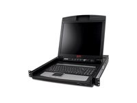 APC LCD Console - KVM-konsol - 17" AP5717F