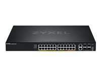 Zyxel XGS2220 Series XGS2220-30HP - switch - 24-portars GbE L3-åtkomst, NebulaFLEX Cloud med 6 10G uplink - 30 portar - Administrerad - rackmonterbar XGS2220-30HP-EU0101F