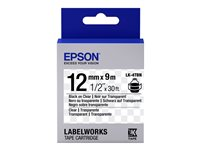 Epson LabelWorks LK-4TBN - etiketttejp - 1 kassett(er) - Rulle (1,2 cm x 9 m) C53S654012