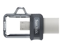 SanDisk Ultra Dual M3.0 - USB flash-enhet - 16 GB SDDD3-016G-G46