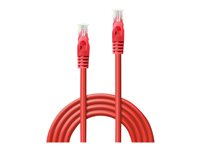 Lindy Basic patch-kabel - 3 m - röd 48184