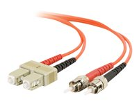 C2G ST-ST 50/125 OM2 Duplex Multimode PVC Fiber Optic Cable (LSZH) - patch-kabel - 10 m - orange 85473