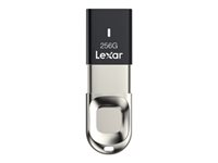 Lexar JumpDrive Fingerprint F35 - USB flash-enhet - 256 GB LJDF35-256BBK