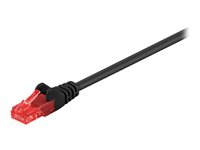 MicroConnect Value Pack - nätverkskabel - 50 cm - svart V-UTP6005SVP