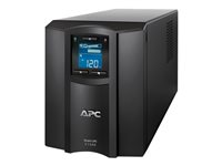 APC Smart-UPS C - UPS - linjeinteraktiv, IEC C13-uttag, torn, SmartConnect-port, AVR, grafisk LCD - 900 Watt - 1500 VA SMC1500ICR