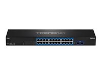 TRENDnet TEG 30262 - switch - 26 portar - rackmonterbar - TAA-kompatibel TEG-30262