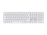 Apple Magic Keyboard with Touch ID and Numeric Keypad - tangentbord - USB-C - QWERTY - svensk - white keys Inmatningsenhet MXK73S/A