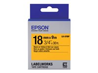 Epson LabelWorks LK-5YBP - etiketttejp - 1 kassett(er) - Rulle (1,8 cm x 9 m) C53S655003