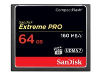 SanDisk Extreme Pro - flash-minneskort - 64 GB - CompactFlash SDCFXPS-064G-X46