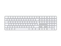 Apple Magic Keyboard with Touch ID and Numeric Keypad - tangentbord - USB-C - QWERTY - italiensk - white keys Inmatningsenhet MXK73T/A