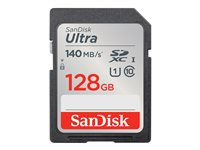 SanDisk Ultra - flash-minneskort - 128 GB - SDHC UHS-I SDSDUNB-128G-GN6IN