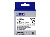 Epson LabelWorks LK-4WBA5 - rör - 1 rulle (rullar) - Rulle (0,5 cm x 2,5 m) C53S654904