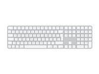 Apple Magic Keyboard with Touch ID and Numeric Keypad - tangentbord - USB-C - QWERTZ - schweizisk - white keys Inmatningsenhet MXK73SM/A