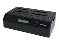 StarTech.com 4 Bay USB 3.0/ eSATA Hard Drive Duplicator Dock for 2.5" & 3.5" SATA/ IDE SSD HDD - Standalone 1:3 Copier Docking Station (SATDOCK4U3RE) - hårddiskduplikator SATDOCK4U3RE