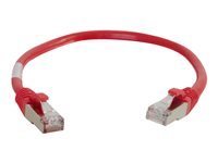 C2G Cat5e Booted Shielded (STP) Network Patch Cable - patch-kabel - 3 m - röd 83792