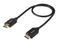 StarTech.com Premium Höghastighets HDMI-kabel med Ethernet - 4K 60 Hz - 0,5 m - HDMI-kabel med Ethernet - 50 cm HDMM50CMP