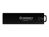 Kingston IronKey D500SM - USB flash-enhet - 64 GB - TAA-kompatibel IKD500SM/64GB