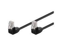 MicroConnect nätverkskabel - 25 cm - svart UTP50025BAA