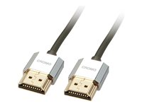 Lindy CROMO Slim High Speed HDMI Cable with Ethernet - HDMI-kabel med Ethernet - 1 m 41671