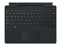 Microsoft Surface Pro Signature Keyboard with Fingerprint Reader - tangentbord - med pekplatta, accelerometer, Förvarings- och laddningsfack för Surface Slim Pen 2 - AZERTY - belgisk - svart Inmatningsenhet 8XG-00006