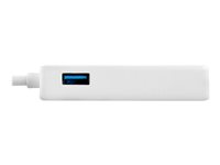 StarTech.com USB 3.0 to Gigabit Ethernet Adapter NIC w/ USB Port (White) - USB 3.0 NIC - 10/100/1000 Mbps USB 3.0 LAN Adapter (USB31000SPTW) - nätverksadapter - USB 3.0 - Gigabit Ethernet USB31000SPTW