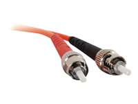 C2G ST-ST 62.5/125 OM1 Duplex Multimode PVC Fiber Optic Cable (LSZH) - patch-kabel - 15 m - orange 85450