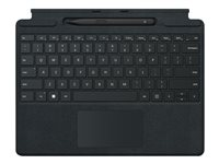 Microsoft Surface Pro Signature Keyboard - tangentbord - med pekplatta, accelerometer, Förvarings- och laddningsfack för Surface Slim Pen 2 - nordiskt (danska/finska/norska/svenska) - svart - med Slim Pen 2 Inmatningsenhet 8X8-00009