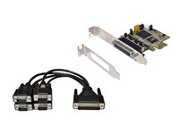 Exsys EX-44384 - seriell adapter - PCIe - RS-232/V.24 x 4 EX-44384