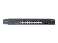 Longshine LCS-GS9126 - switch - 26 portar - rackmonterbar LCS-GS9126