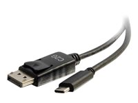 C2G 2.7m (9ft) USB C to DisplayPort Adapter Cable Black - 4K Audio / Video Adapter - extern videoadapter - svart 80543