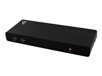 V7 UCDDS-1E - dockningsstation - USB-C / USB 3.0 - 2 x HDMI, 2 x DP - 1GbE UCDDS-1E