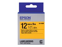 Epson LK-4YBP - etiketttejp - 1 kassett(er) - Rulle (1,2 cm x 9 m) C53S654008