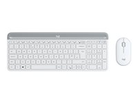 Logitech Slim Wireless Combo MK470 - sats med tangentbord och mus - QWERTY - brittisk - offwhite Inmatningsenhet 920-009203