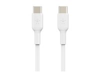 Belkin BoostCharge - USB typ C-kabel - 24 pin USB-C till 24 pin USB-C - 1 m CAB003BT1MWH