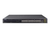 PLANET GS-4210-24T2S - switch - 24 portar - Administrerad - rackmonterbar GS-4210-24T2S