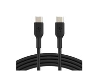 Belkin BoostCharge - USB typ C-kabel - 24 pin USB-C till 24 pin USB-C - 2 m CAB003BT2MBK