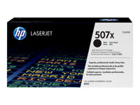 HP 507X - Lång livslängd - svart - original - LaserJet - tonerkassett (CE400X) CE400X