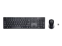 Kensington Pro Fit Low-Profile Desktop Set - sats med tangentbord och mus - brittisk Inmatningsenhet K75230UK