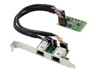 MicroConnect - nätverksadapter - PCIe 1.1 Mini Card - Gigabit Ethernet x 2 MC-PCIE-7228