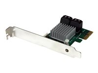 StarTech.com PCI Express 2.0 SATA III 6 Gbps RAID-kontrollerkort med 4 portar och HyperDuo nivåindelad SSD-lagring - kontrollerkort (RAID) - SATA 6Gb/s - PCIe 2.0 x2 PEXSAT34RH