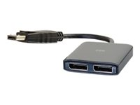 C2G DisplayPort 1.2 to Dual DisplayPort MST Hub - video/audiosplitter - 2 portar 84291