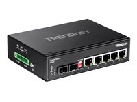 TRENDnet TI-G62 - switch - 6 portar - ohanterad - TAA-kompatibel TI-G62