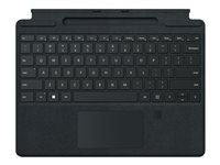 Microsoft Surface Pro Signature Keyboard with Fingerprint Reader - tangentbord - med pekplatta, accelerometer, Förvarings- och laddningsfack för Surface Slim Pen 2 - QWERTZ - tysk - svart Inmatningsenhet 8XF-00005