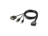 Belkin Secure Modular DVI and DP Dual Head Host Cable - video/USB-kabel - TAA-kompatibel - 1.83 m F1DN2MOD-HC-DP6