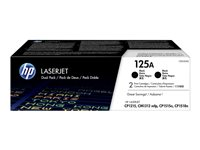 HP 125A - 2-pack - svart - original - LaserJet - tonerkassett (CB540AD) CB540AD