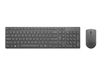 Lenovo Professional Ultraslim Combo - sats med tangentbord och mus - QWERTY - USA/Europa - järngrå Inmatningsenhet 4X30T25801