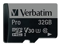 Verbatim PRO - flash-minneskort - 32 GB - microSDHC UHS-I 47041