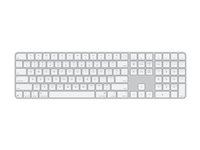 Apple Magic Keyboard with Touch ID and Numeric Keypad - tangentbord - USB-C - QWERTY - Amerikansk engelska - white keys Inmatningsenhet MXK73LB/A