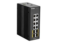 D-Link DIS 300G-12SW - switch - 8 portar - Administrerad DIS-300G-12SW