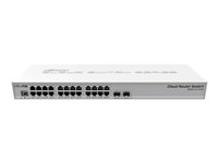 MikroTik Cloud Router Switch CRS326-24G-2S+RM - switch - 24 portar - Administrerad - rackmonterbar CRS326-24G-2S+RM